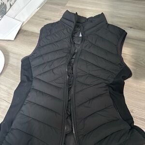 Fabletics Black Quilted Puffer Vest